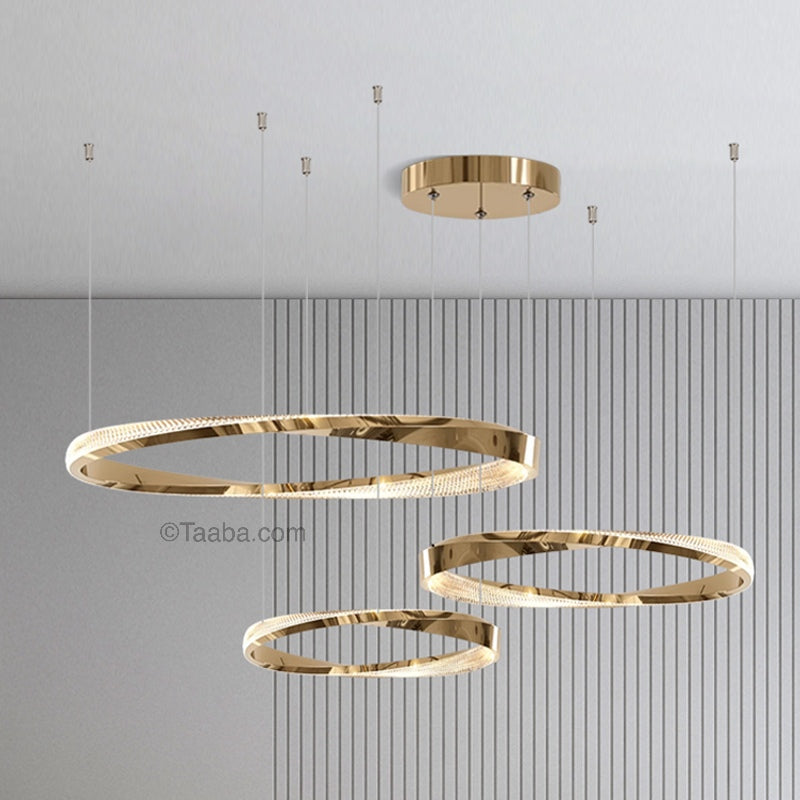 Cyber Style Three Ring Art Chandelier D0063P