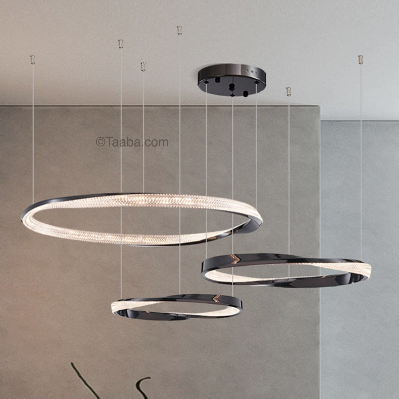 Cyber Style Three Ring Art Chandelier D0063P