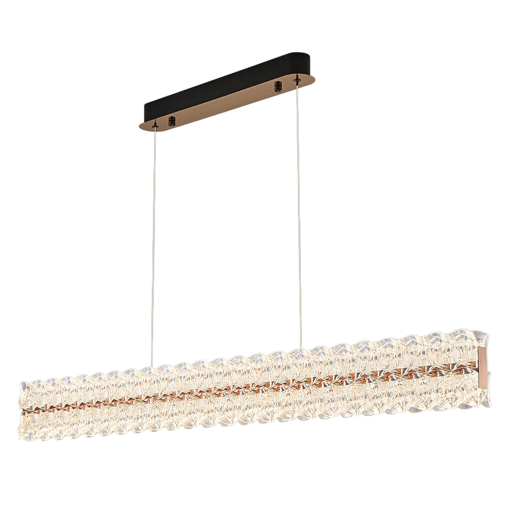 Axis Long Aluminum Textured Pendant Light D003C