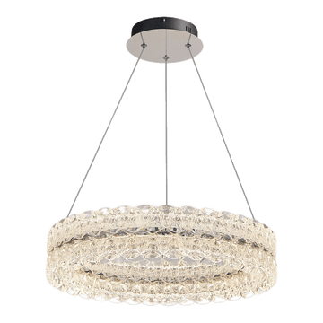 Axis Single Ring Aluminum Textured Pendant Light D0031
