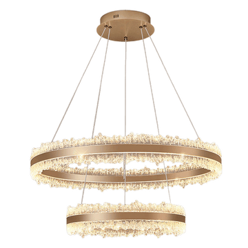 Core Double Ring Aluminum Glacier Pendant Light D0052