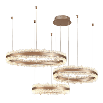 Core Three Ring Aluminum Glacier Pendant Light D0053P