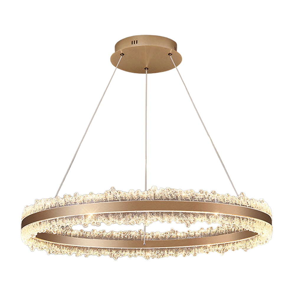 Core Single Ring Aluminum Glacier Pendant Light D0051