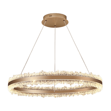 Core Single Ring Aluminum Glacier Pendant Light D0051