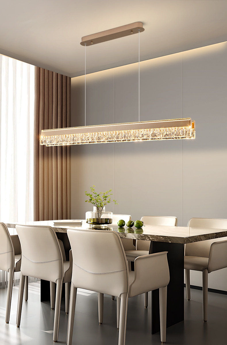 Neo Long Aluminum Frosted Glass Pendant Light D004C