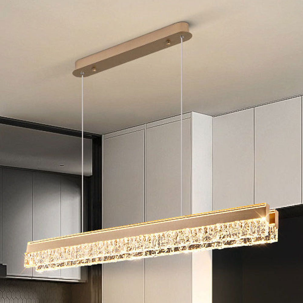 Neo Long Aluminum Frosted Glass Pendant Light D004C