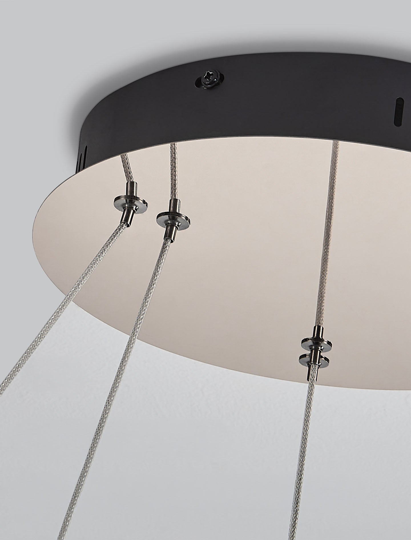 Pixel Single Ring Stainless Steel Textured Pendant Light D0021
