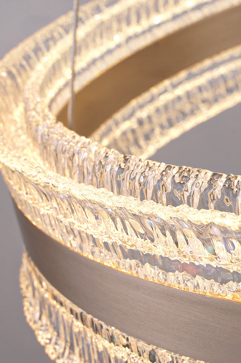 Flux Three Ring Aluminum Art Pendant Light D0013P