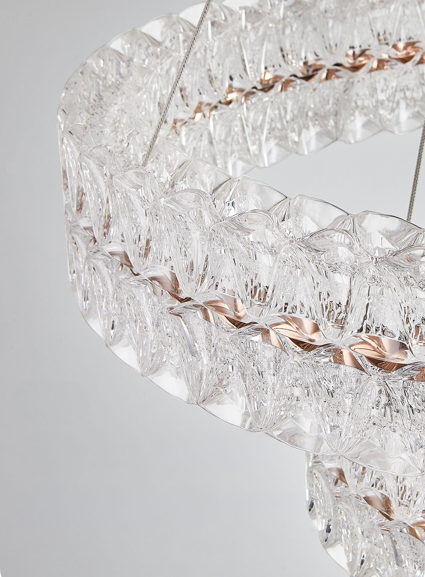 Axis Single Ring Aluminum Textured Pendant Light D0031
