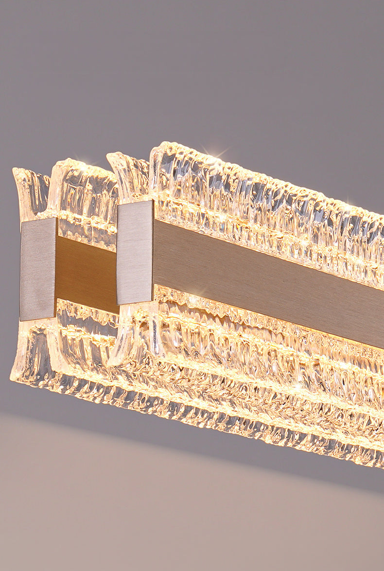 Flux Strip Aluminum Art Pendant Light D001C