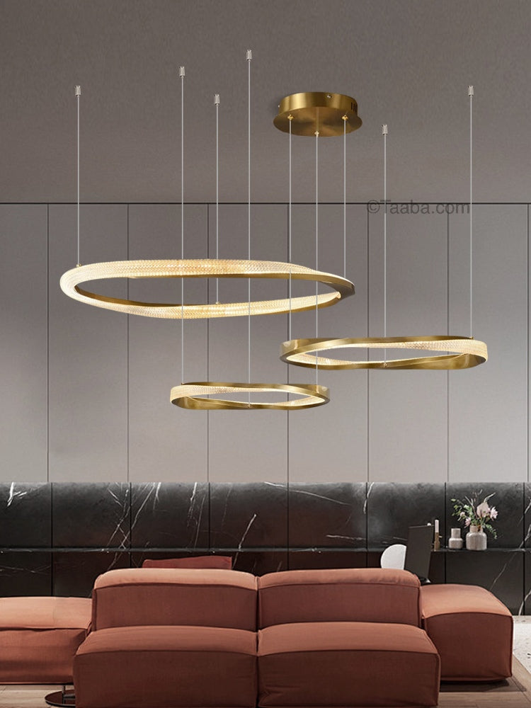 Cyber Style Three Ring Art Chandelier D0063P