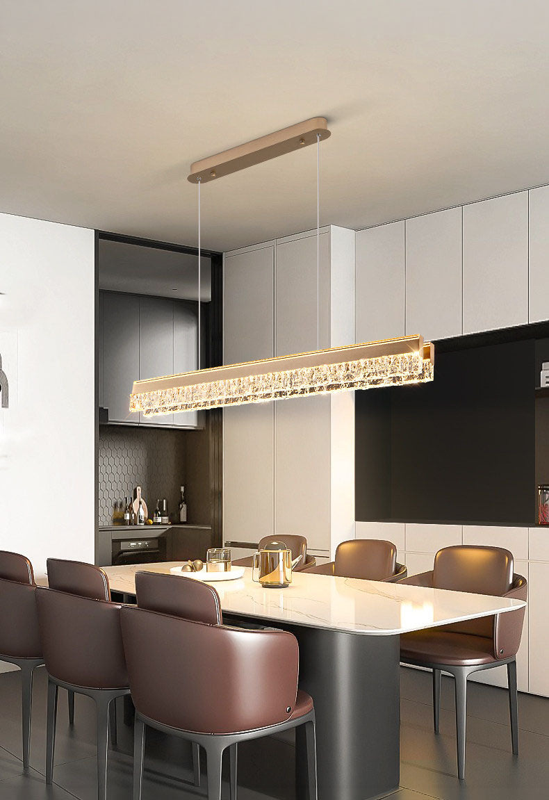Neo Long Aluminum Frosted Glass Pendant Light D004C