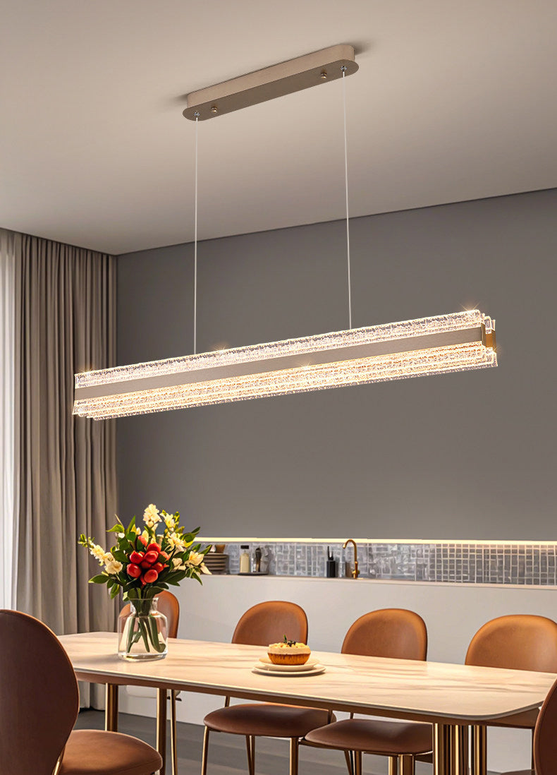 Flux Strip Aluminum Art Pendant Light D001C