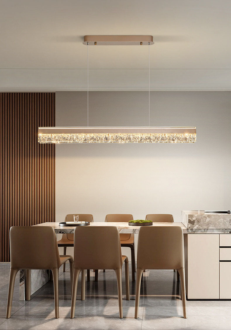 Neo Long Aluminum Frosted Glass Pendant Light D004C