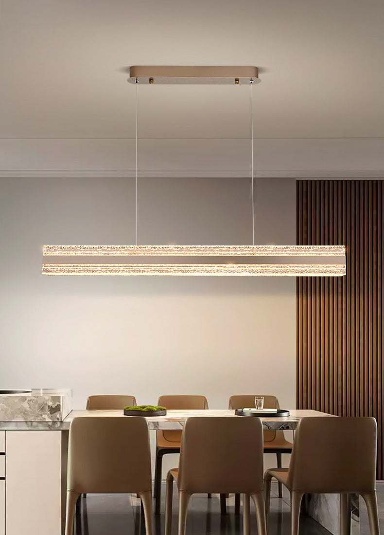 Flux Strip Aluminum Art Pendant Light D001C