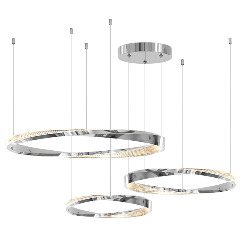 Cyber Style Three Ring Art Chandelier D0063P