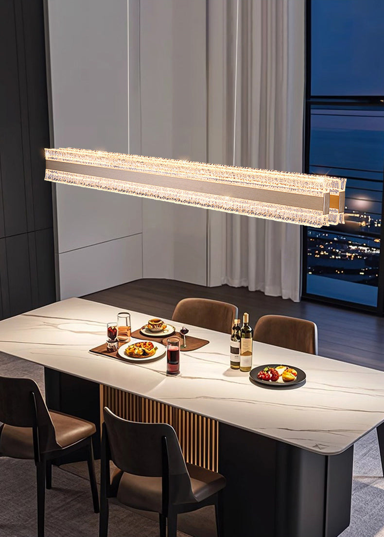 Flux Strip Aluminum Art Pendant Light D001C
