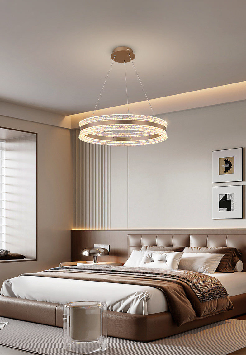 Flux Single Ring Aluminum Art Pendant Light D0011