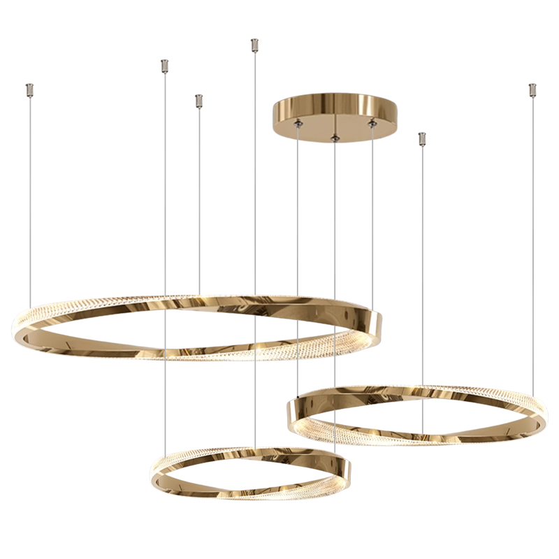 Cyber Style Three Ring Art Chandelier D0063P