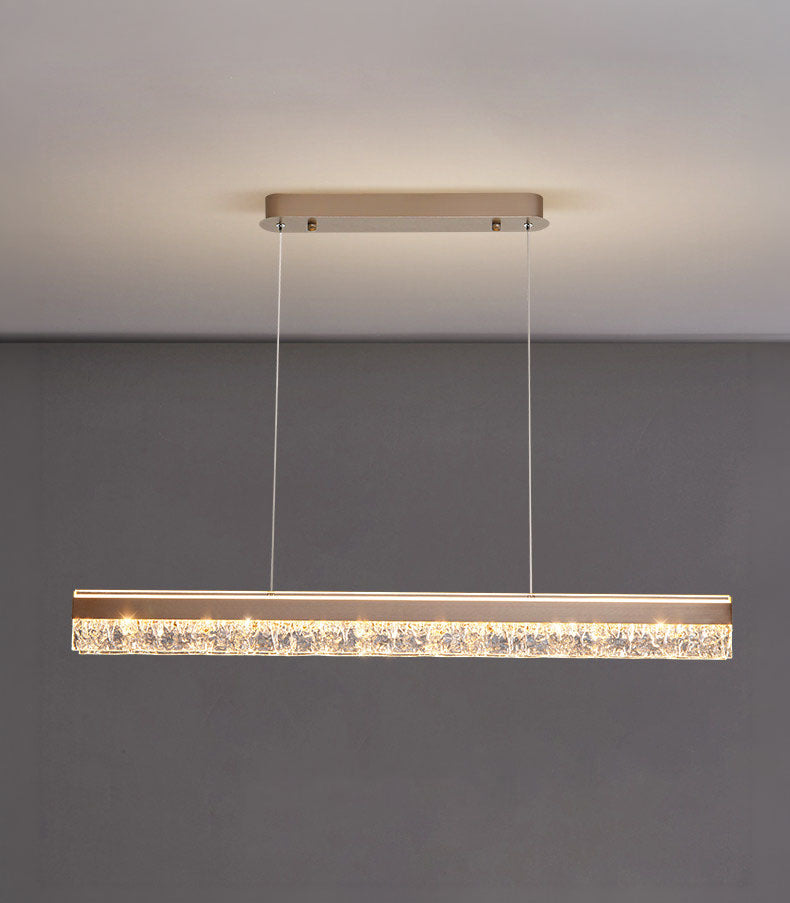 Neo Long Aluminum Frosted Glass Pendant Light D004C