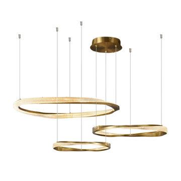 Cyber Style Three Ring Art Chandelier D0063P