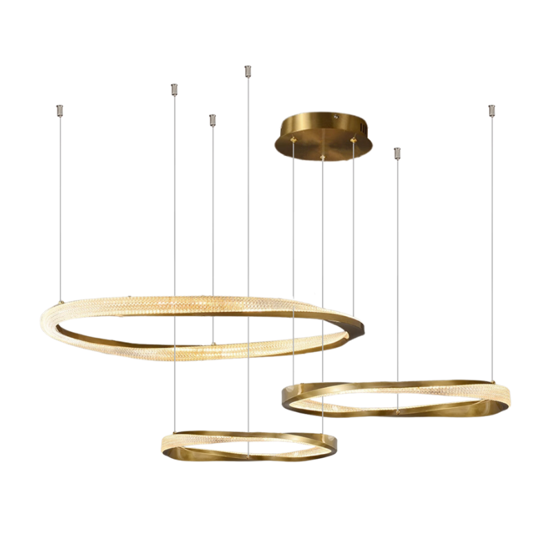 Cyber Style Three Ring Art Chandelier D0063P