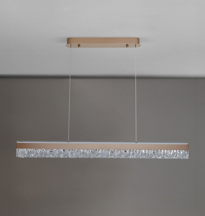 Neo Long Aluminum Frosted Glass Pendant Light D004C