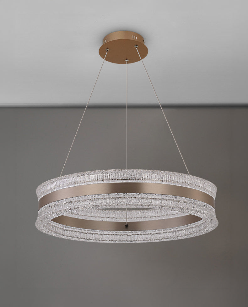 Flux Single Ring Aluminum Art Pendant Light D0011