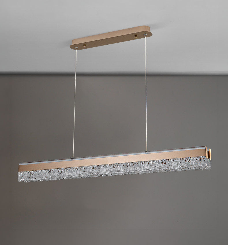 Neo Long Aluminum Frosted Glass Pendant Light D004C