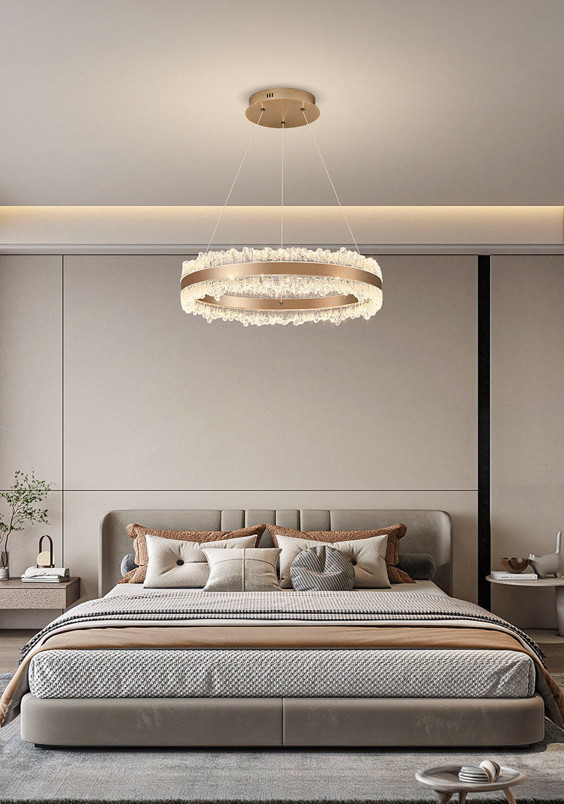 Core Single Ring Aluminum Glacier Pendant Light D0051