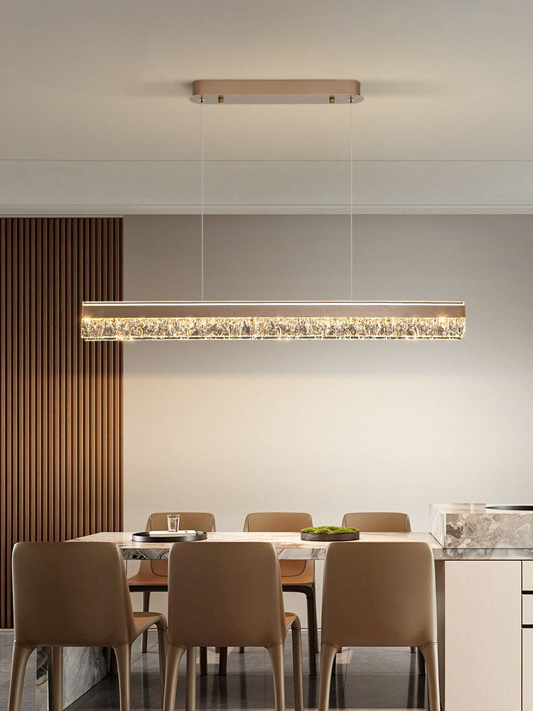 Neo Long Aluminum Frosted Glass Pendant Light D004C