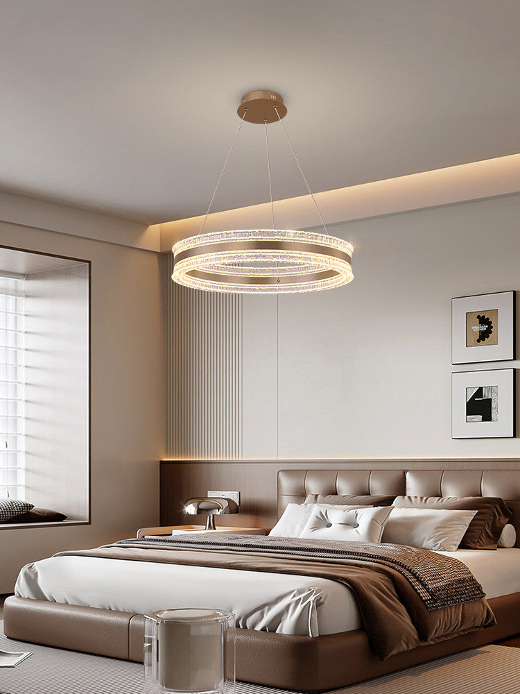 Flux Single Ring Aluminum Art Pendant Light D0011