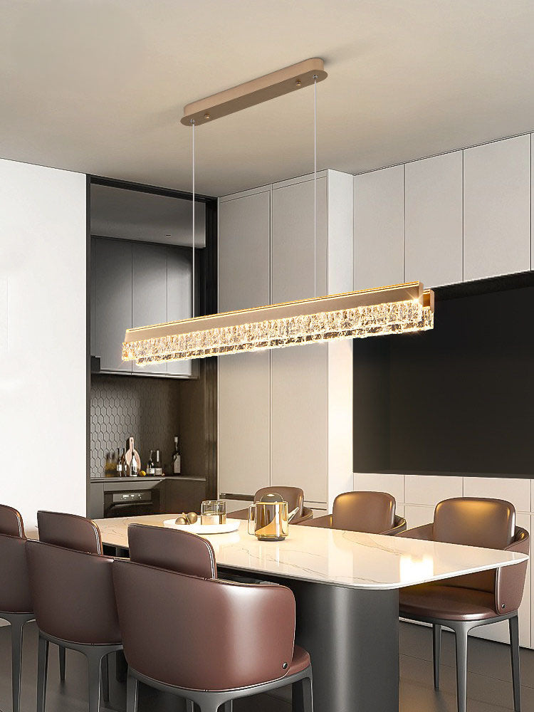 Neo Long Aluminum Frosted Glass Pendant Light D004C