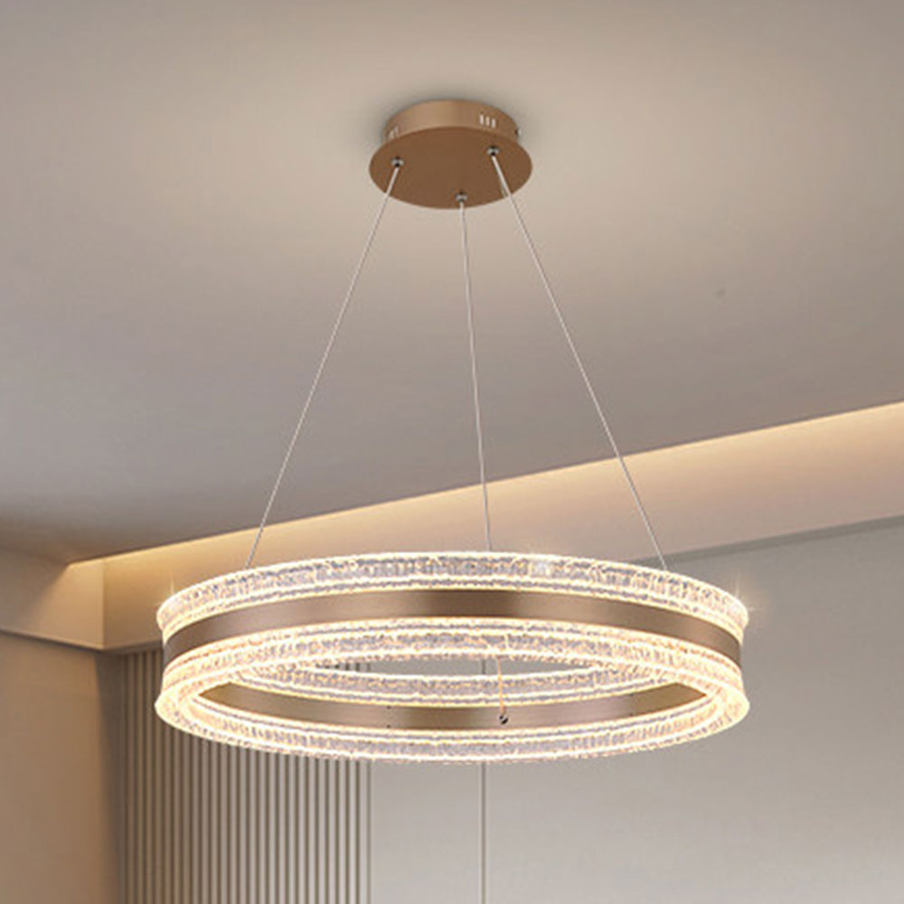 Flux Single Ring Aluminum Art Pendant Light D0011